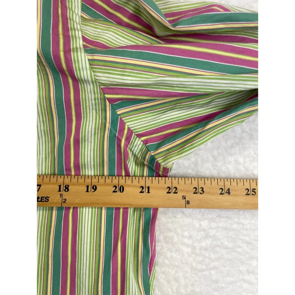 Polo Ralph Lauren Philip Sport Button Down Shirt Mens M Green Striped Preppy